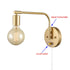 Edison Antique Brass Plug In Wall Sconces Set Of Two